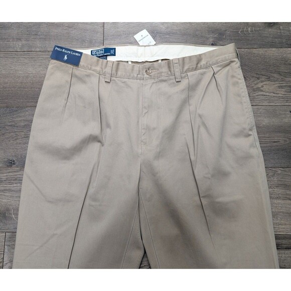 NWT Polo Ralph Lauren Mens Ethan Pants Chino Size 38X32 Tan - Picture 5 of 8